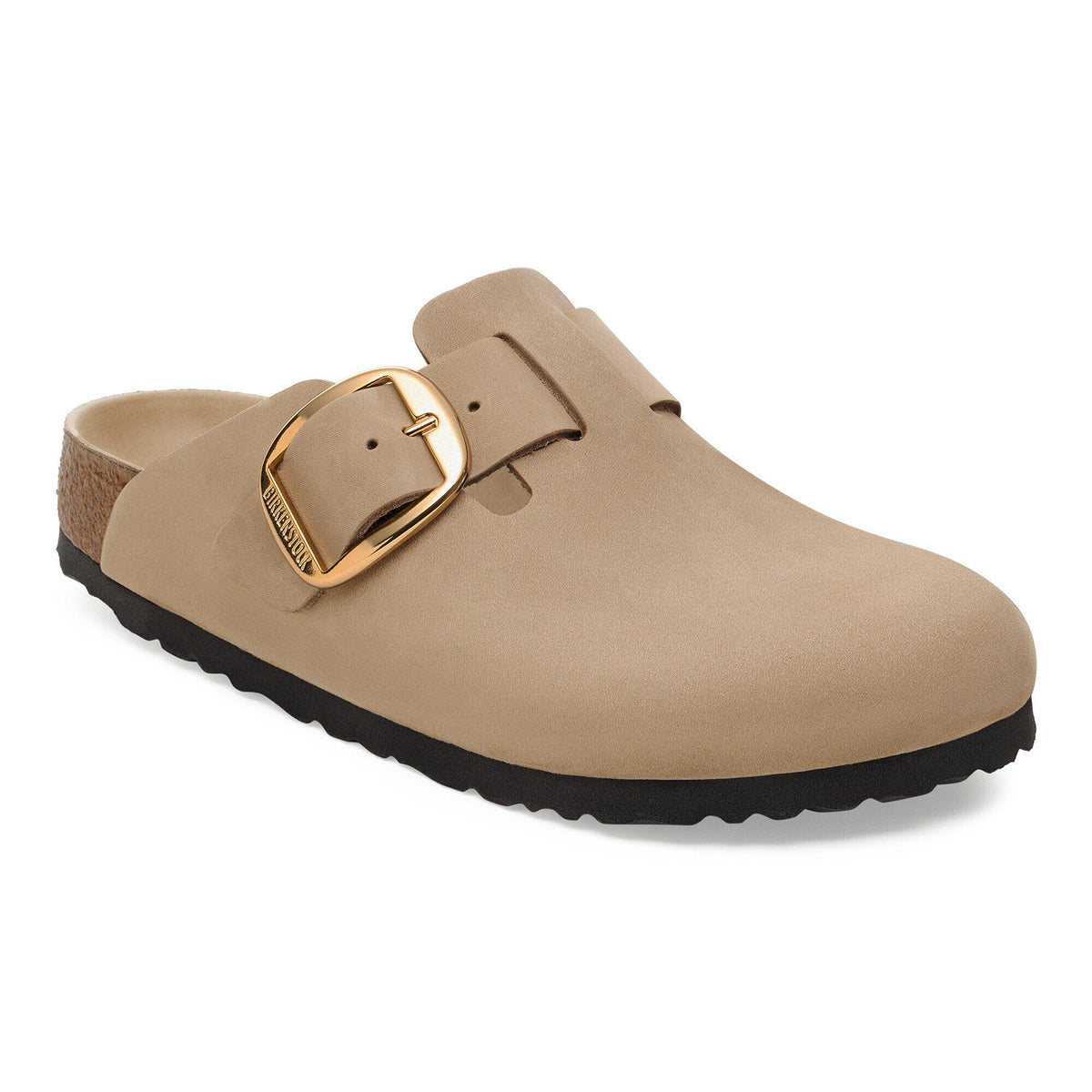 Birkenstock Boston Big Buckle Natural Leather Oiled Tobacco Brown