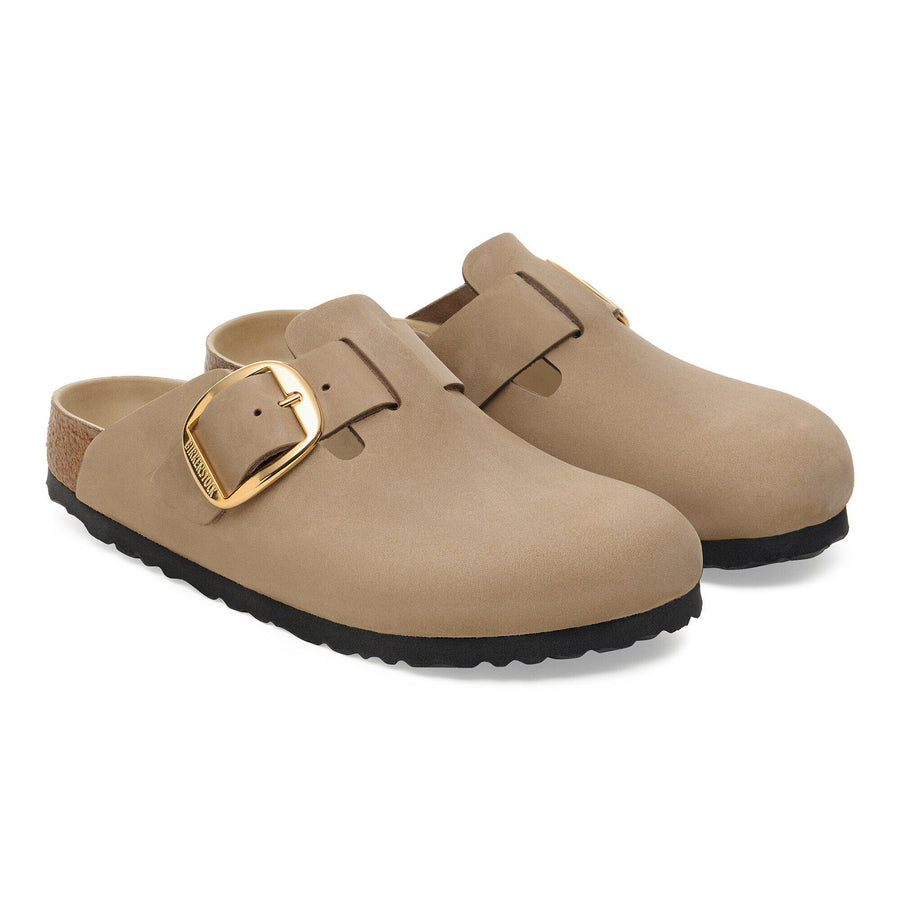 Birkenstock Boston Big Buckle Natural Leather Oiled Tobacco Brown