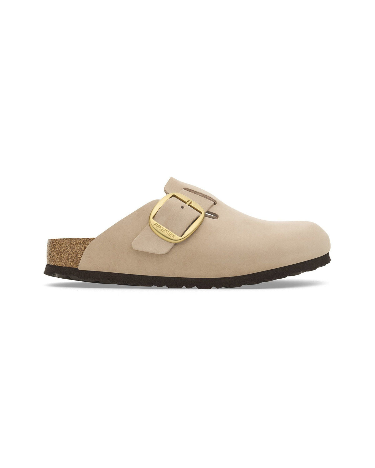 Birkenstock Boston Big Buckle Nubuck Leather Sandcastle