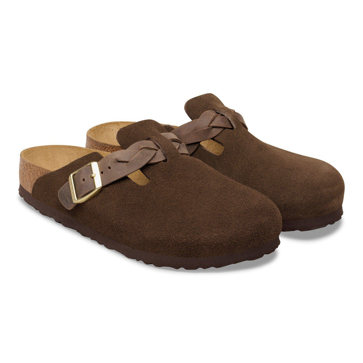 Birkenstock Boston Braided Suede Leather Carafe