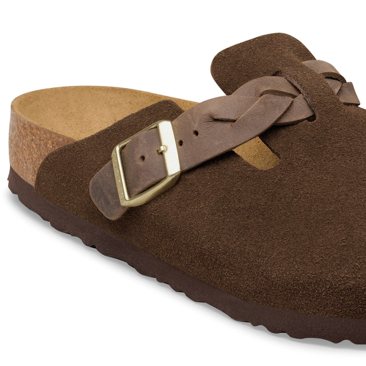 Birkenstock Boston Braided Suede Leather Carafe