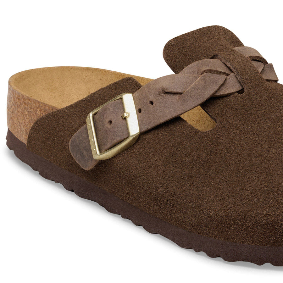 Birkenstock Boston Braided Suede Leather Carafe