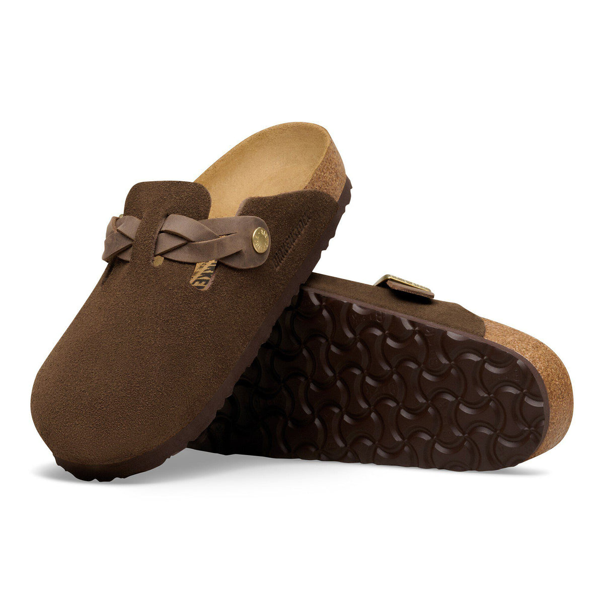 Birkenstock Boston Braided Suede Leather Carafe