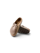 Birkenstock Boston Nubuck Oiled Tabacco Brown one-kickz