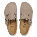 Birkenstock Boston Rivet Suede Leather Taupe