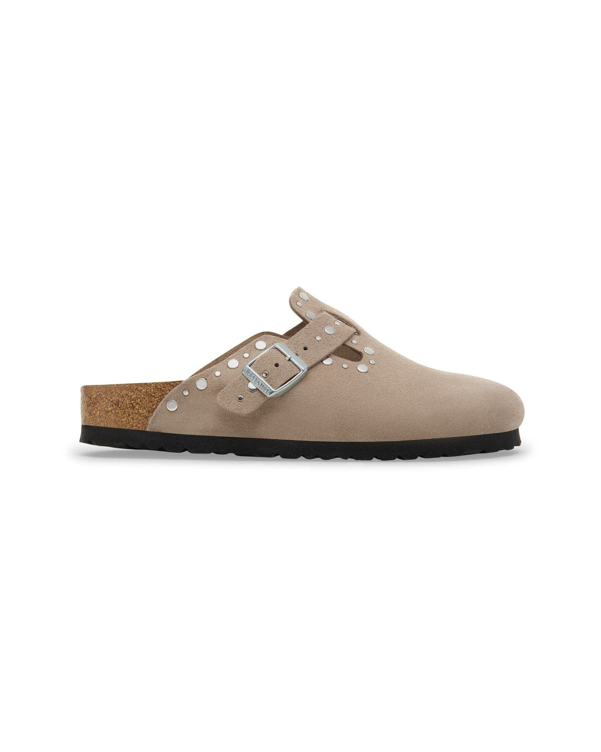 Birkenstock Boston Rivet Suede Leather Taupe