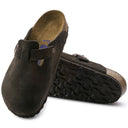 Birkenstock Boston Soft Footbed Suede Leather Mocha