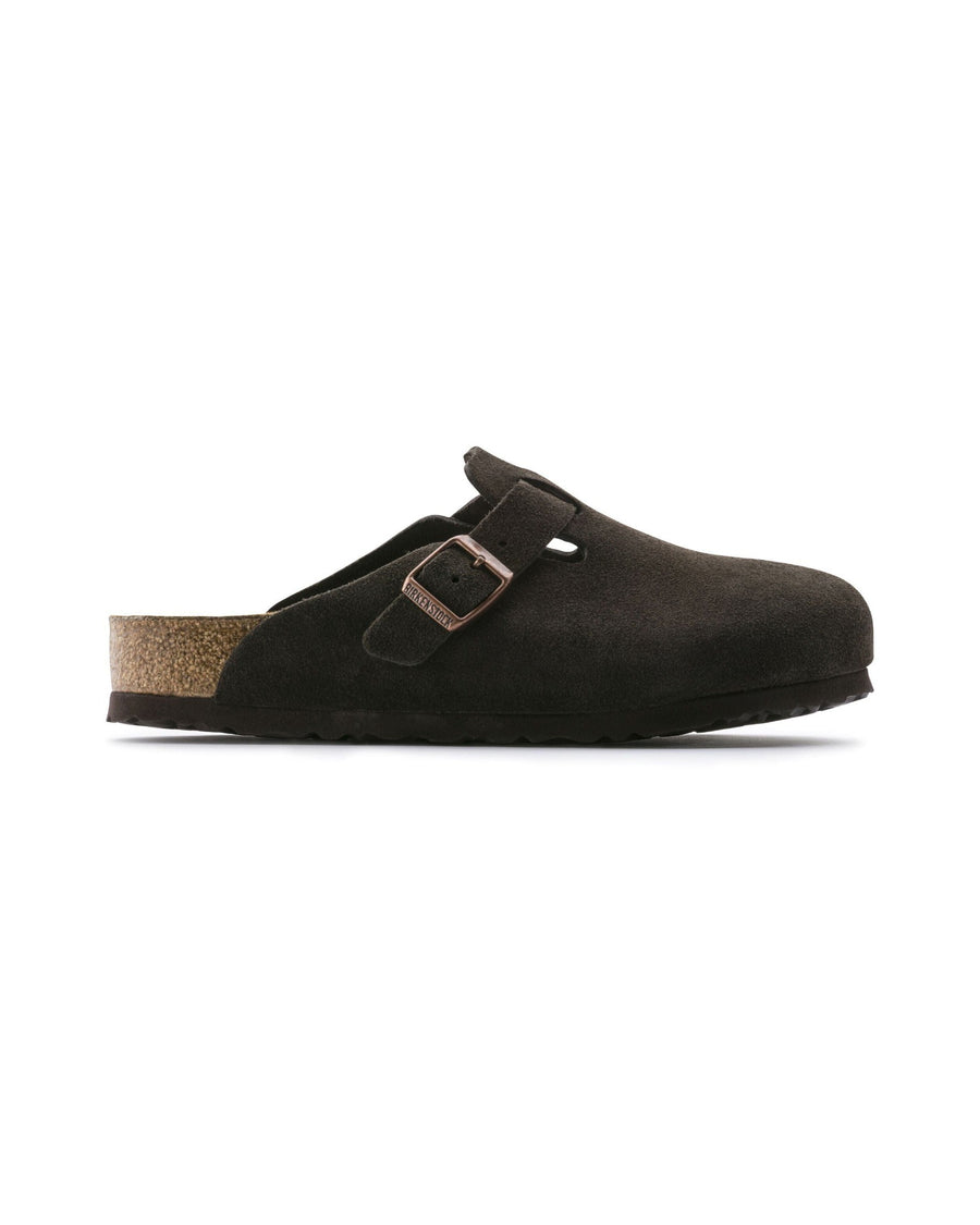Birkenstock Boston Soft Footbed Suede Leather Mocha