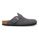 Birkenstock Boston Soft Footbed Suede Leather Charcoal