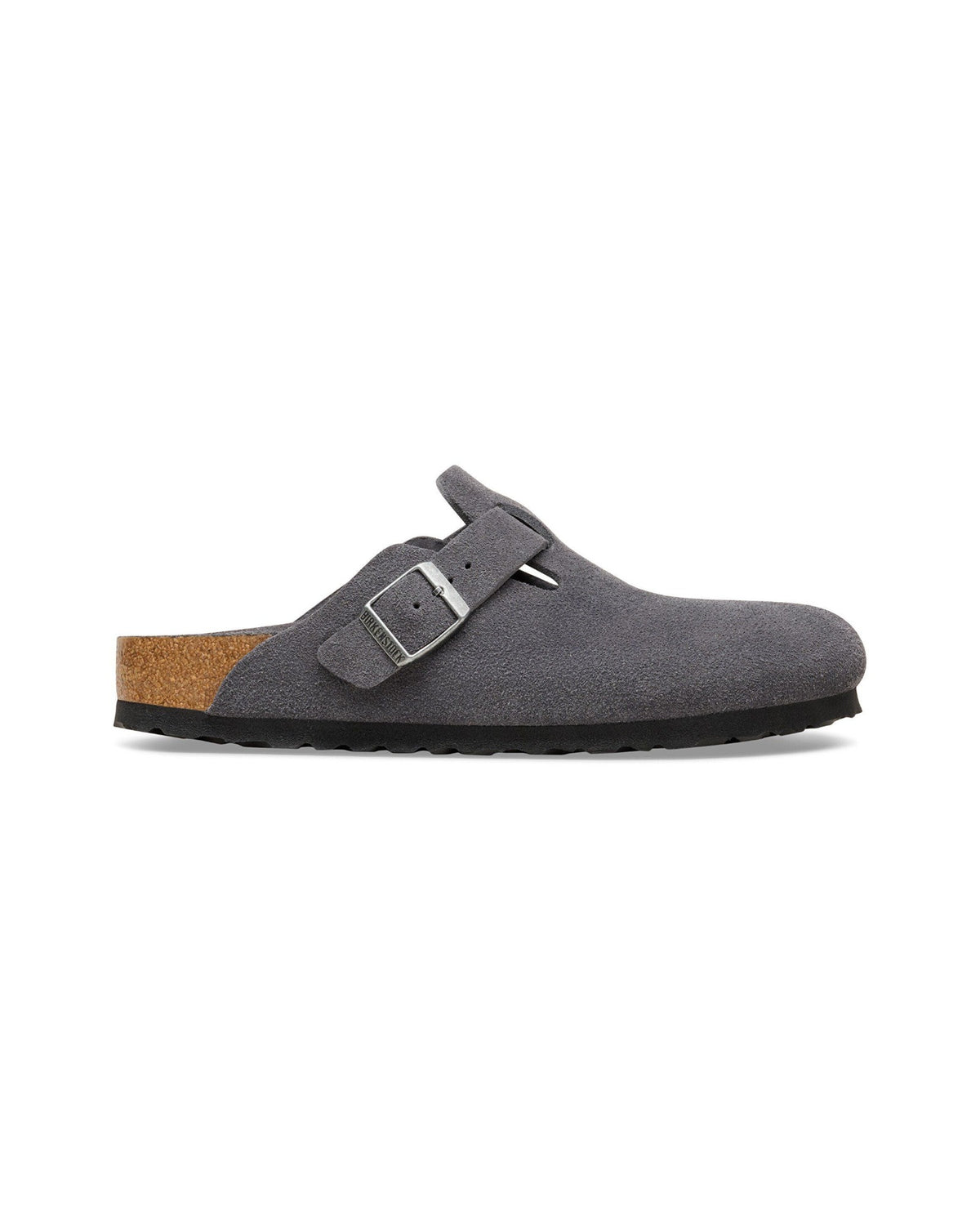 Birkenstock Boston Soft Footbed Suede Leather Charcoal