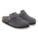 Birkenstock Boston Soft Footbed Suede Leather Charcoal