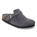 Birkenstock Boston Soft Footbed Suede Leather Charcoal