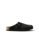 Birkenstock Boston Velour Leather Black