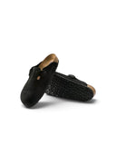 Birkenstock Boston Velour Leather Black one-kickz