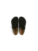 Birkenstock Boston Velour Leather Black one-kickz