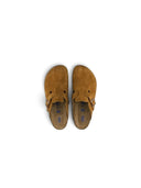 Birkenstock Boston Velour Leather Soft Footbed Mink one-kickz