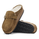Birkenstock Buckley Shearling Suede Leather Dark Tea