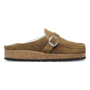 Birkenstock Buckley Shearling Suede Leather Dark Tea