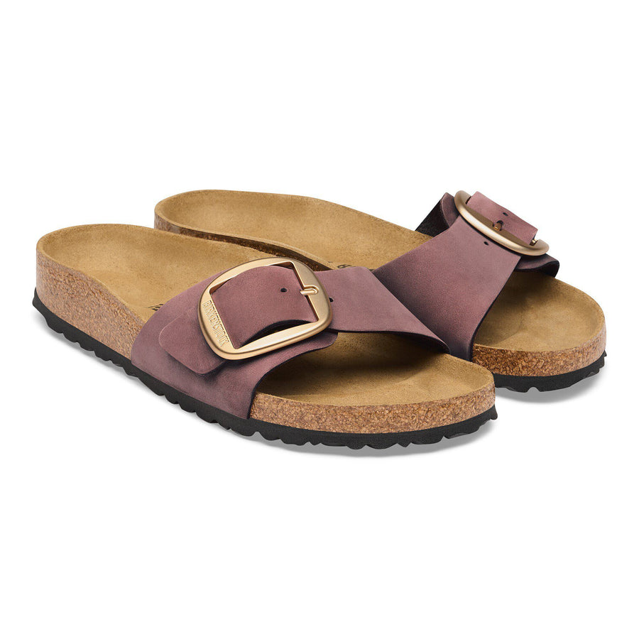 Birkenstock Madrid Big Buckle Nubuck Leather Pepper
