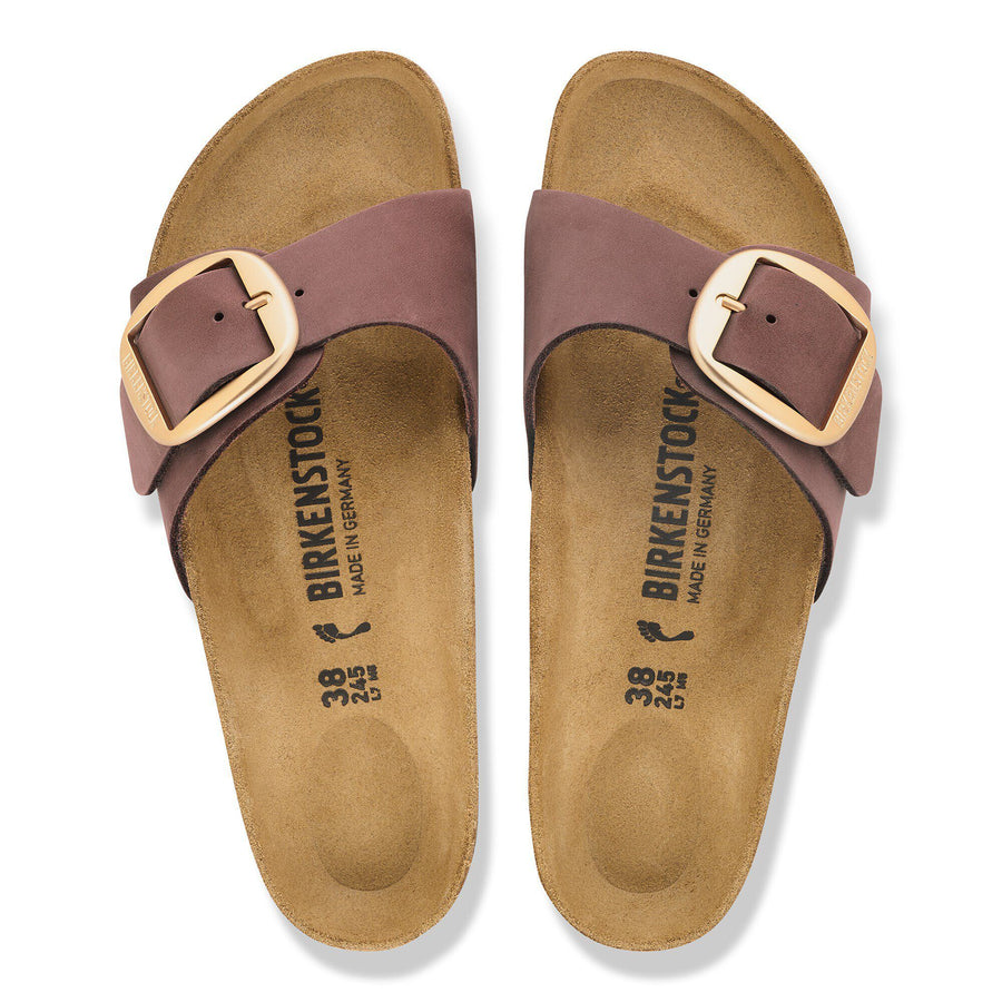 Birkenstock Madrid Big Buckle Nubuck Leather Pepper