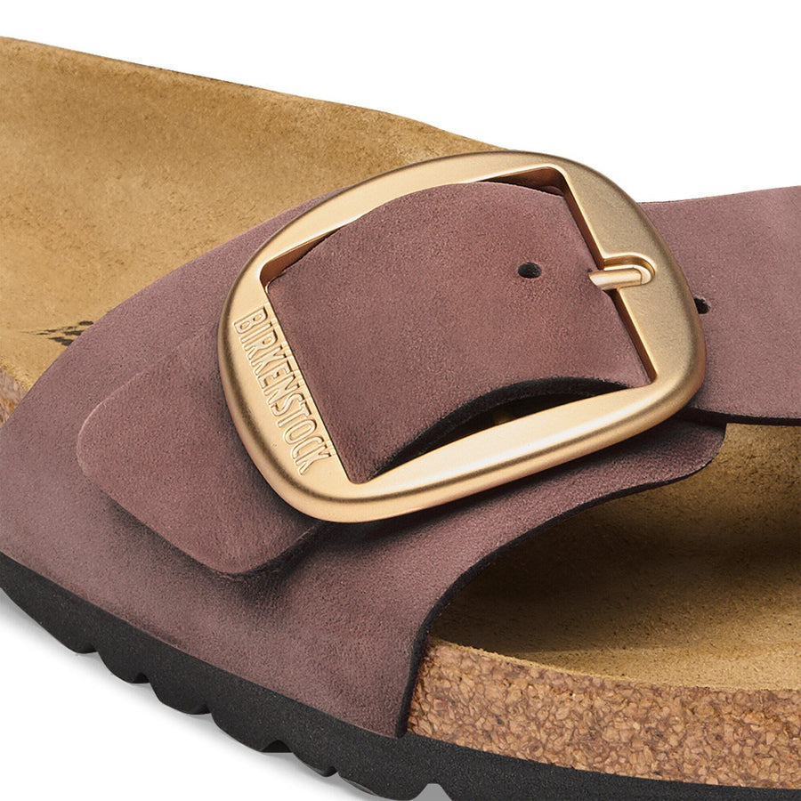 Birkenstock Madrid Big Buckle Nubuck Leather Pepper