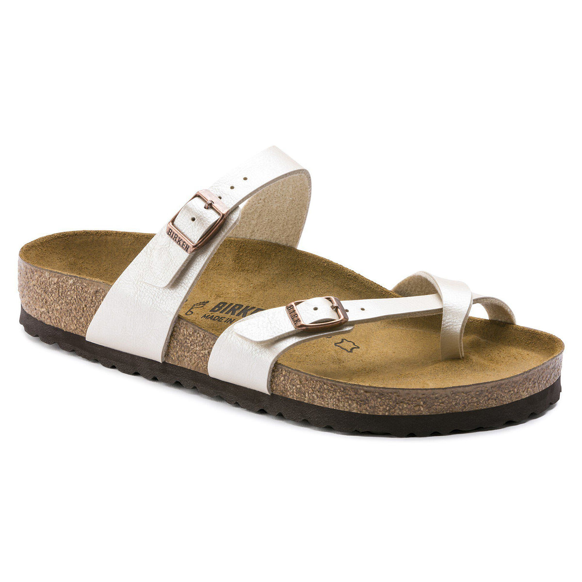 Birkenstock Mayari Birko-Flor Graceful Pearl White