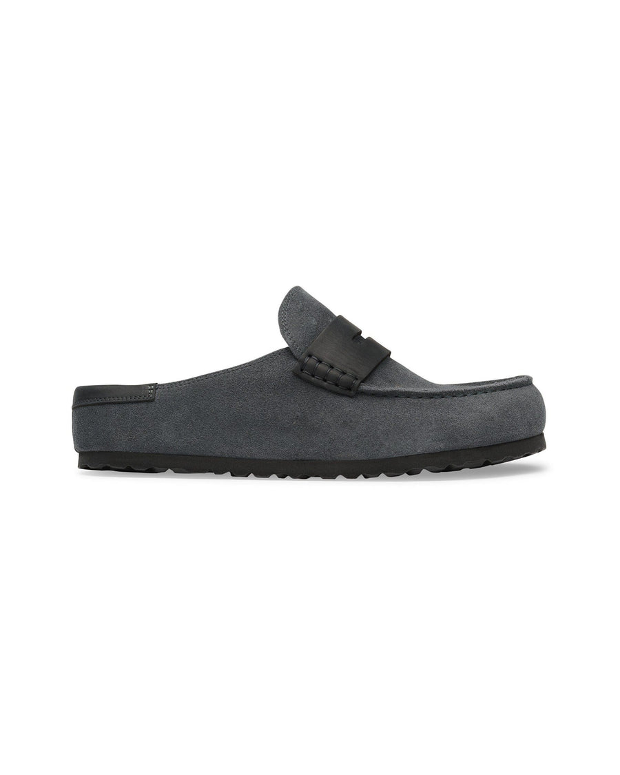 Birkenstock Naples Wrapped Mixed Leather Charcoal