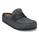 Birkenstock Naples Wrapped Mixed Leather Charcoal