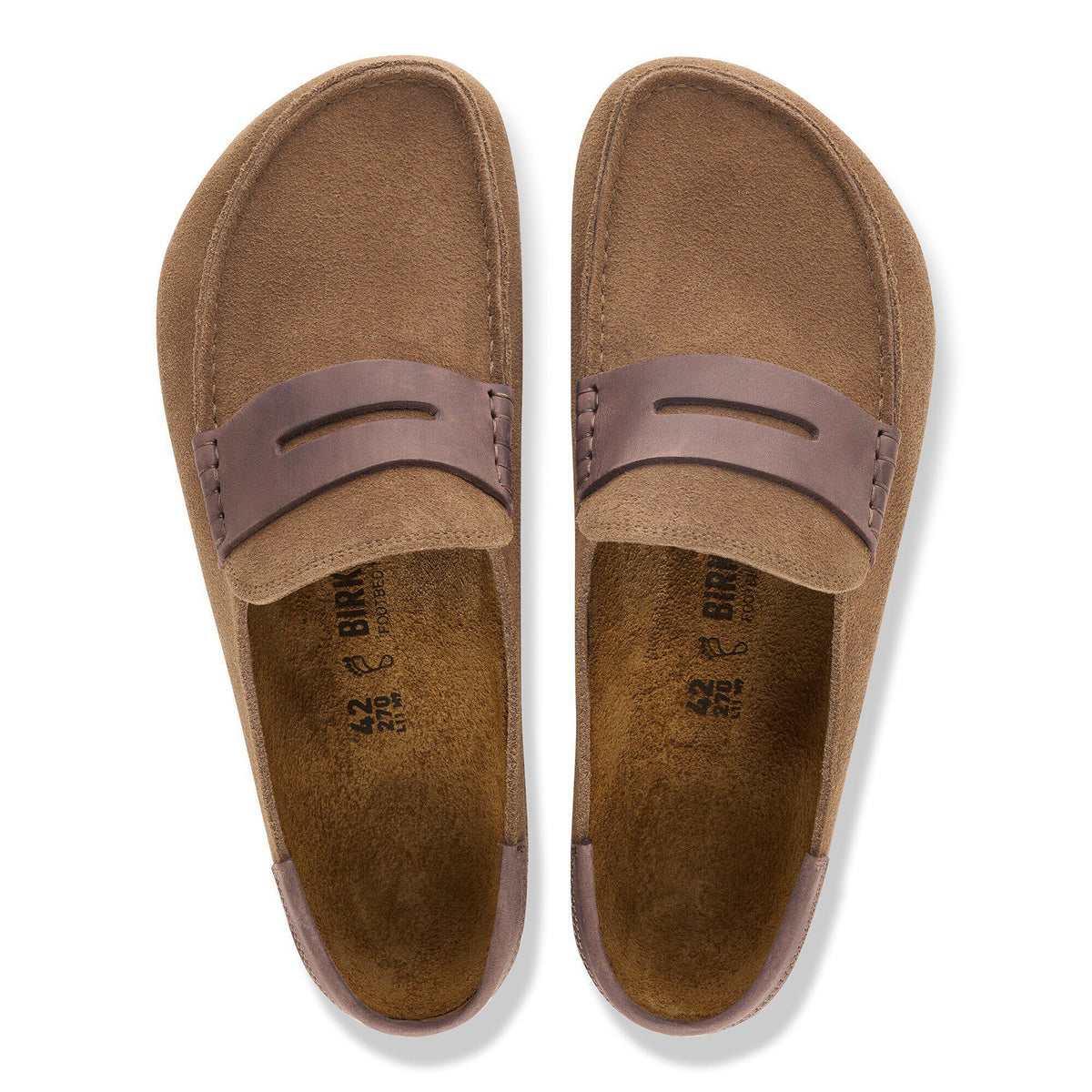 Birkenstock Naples Wrapped Mixed Leather Dark Tea