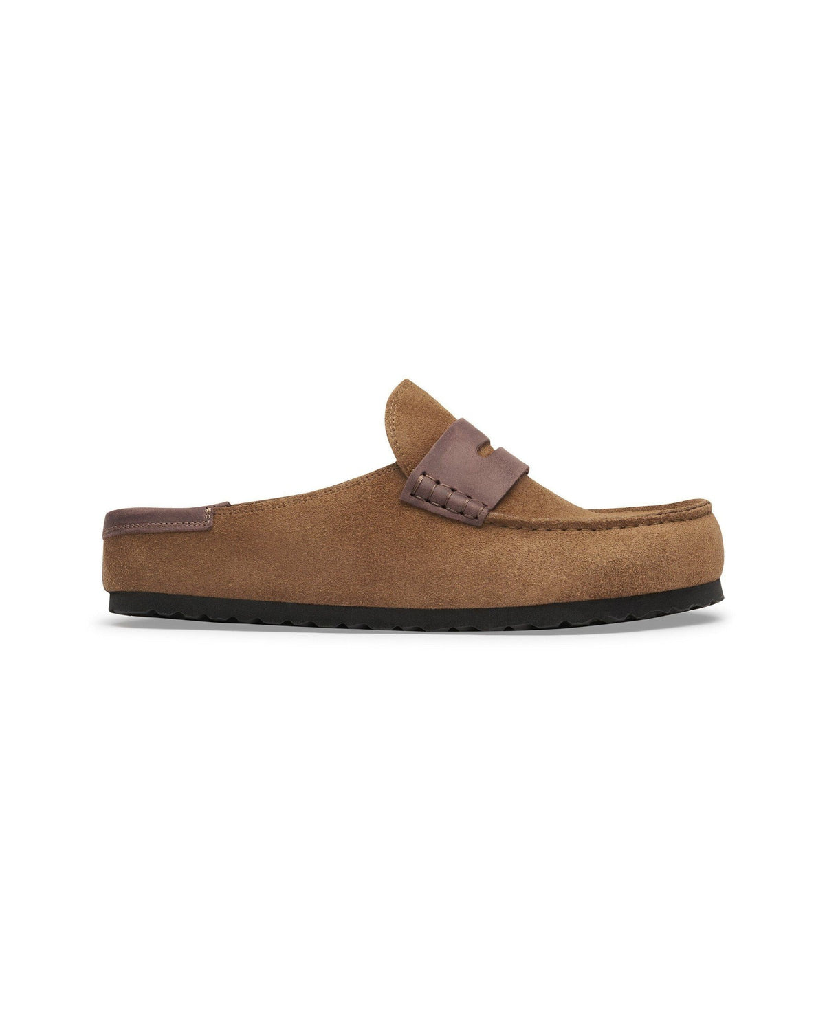 Birkenstock Naples Wrapped Mixed Leather Dark Tea