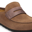 Birkenstock Naples Wrapped Mixed Leather Dark Tea