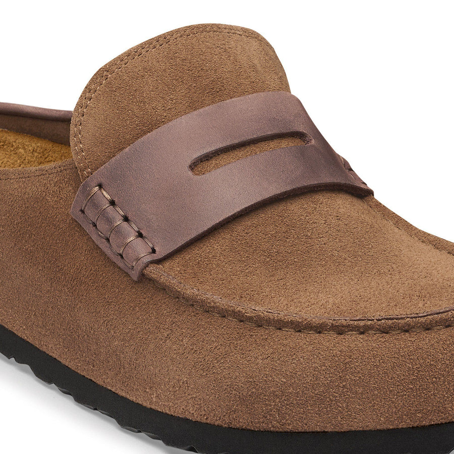 Birkenstock Naples Wrapped Mixed Leather Dark Tea