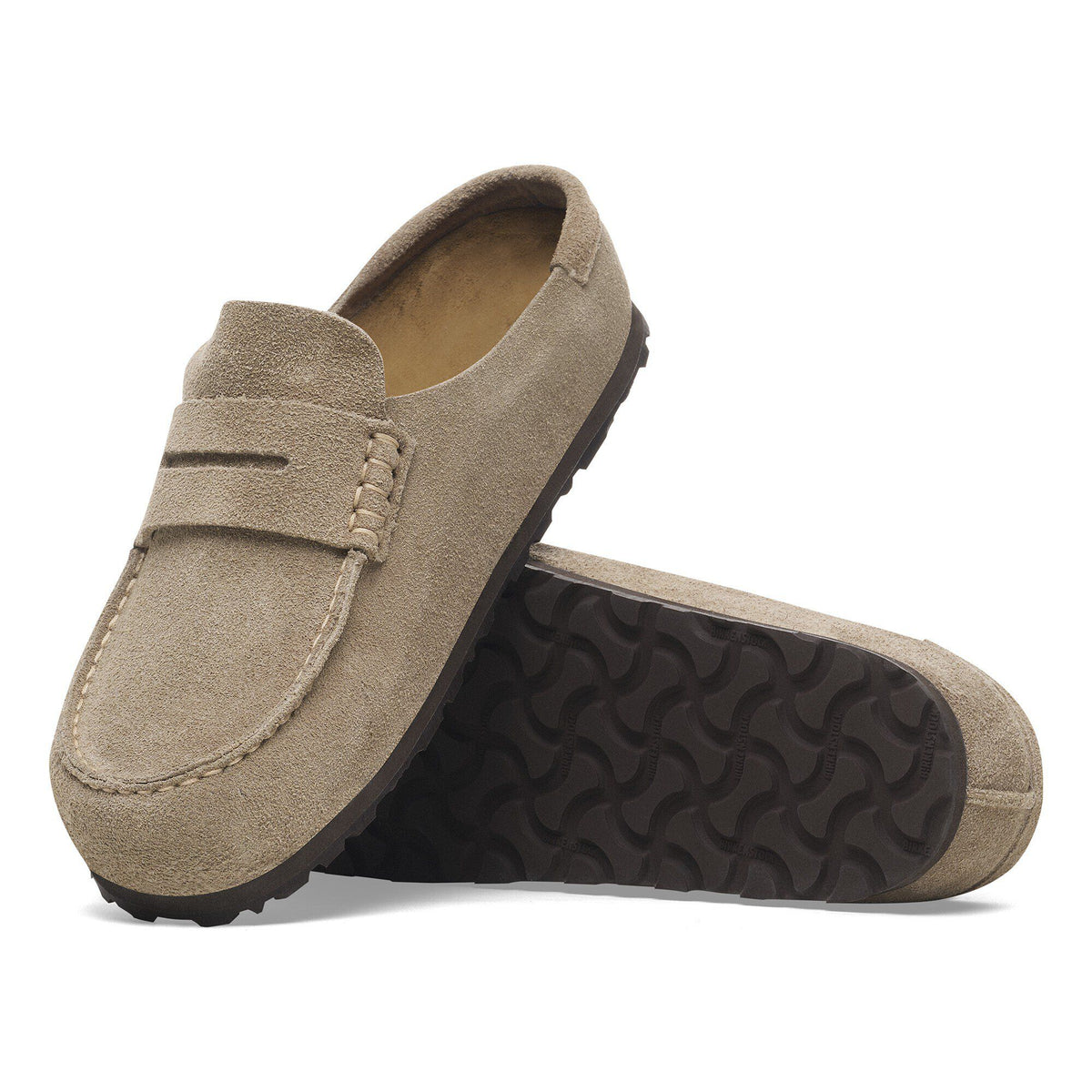 Birkenstock Naples Wrapped Suede Leather Taupe