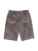 Birth Of A Royal Child Redial Diamonds Jorts Brown one-kickz