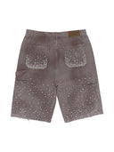 Birth Of A Royal Child Redial Diamonds Jorts Brown one-kickz