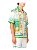 CasaBlanca Building Shirt Green one-kickz