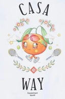 Casablanca Casa Way Kawaii Orange Printed T-Shirt White one-kickz