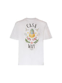Casablanca Casa Way Print Organic Cotton T-shirt White one-kickz