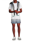 Casablanca Gradient Black & White Logo Shorts one-kickz