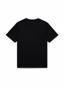 One Kickz Casablanca Hippie Printed Logo T-shirt negra de algodón con cuello redondo y manga corta.