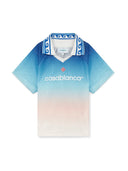 Casablanca Jacquard Monogram Football T-shirt blue Womens one-kickz