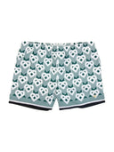 Casablanca Printed Swim Trunk Heart Monograme Green Shorts one-kickz