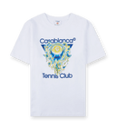 Casablanca Tennis Club Icon Butterfly Print White T-shirt one-kickz
