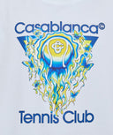 Casablanca Tennis Club Icon Butterfly Print White T-shirt one-kickz