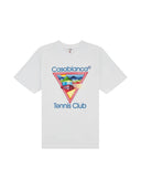Casablanca Tennis Club Icon Printed T-Shirt 'White' one-kickz
