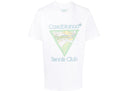 Casablanca Tennis Club Icon T-shirt White Light Blue one-kickz