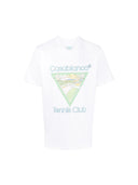 Casablanca Tennis Club Icon T-shirt White Light Blue one-kickz