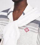 Casablanca White Crochet Tennis Button Up one-kickz