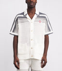 Casablanca White Crochet Tennis Button Up one-kickz