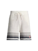Casablanca White Crochet Tennis Short Gradient Grey one-kickz
